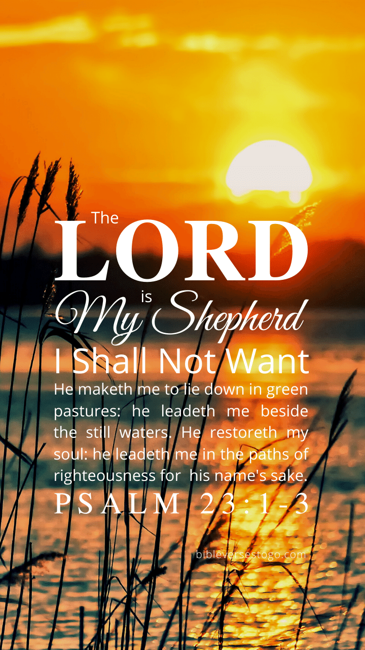 720x1280 Psalm 23:1 3 Bible Verse Wallpaper Verses To Go
