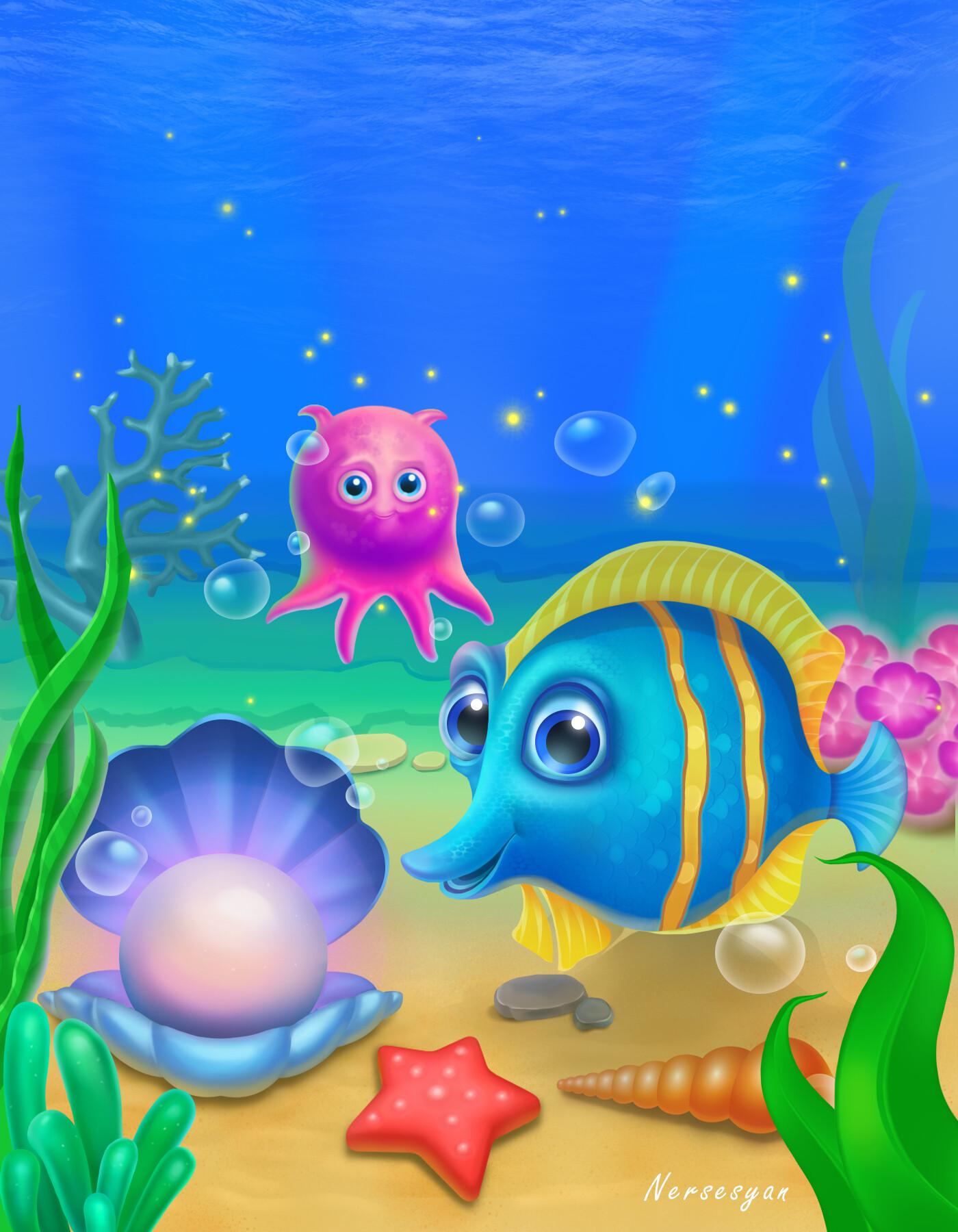 1400x1800 underwater world