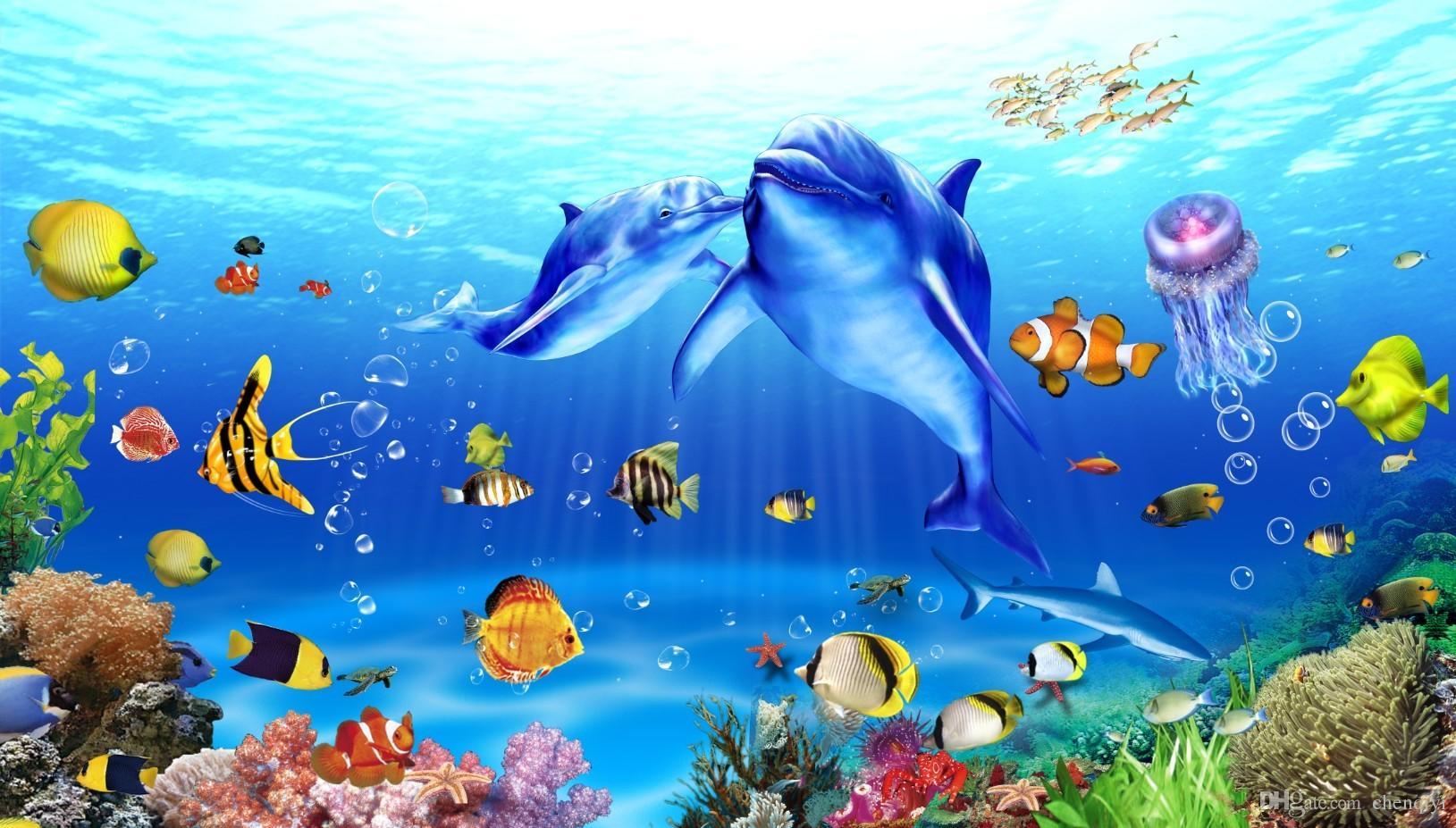 1629x927 Cartoon Sea Wallpaper