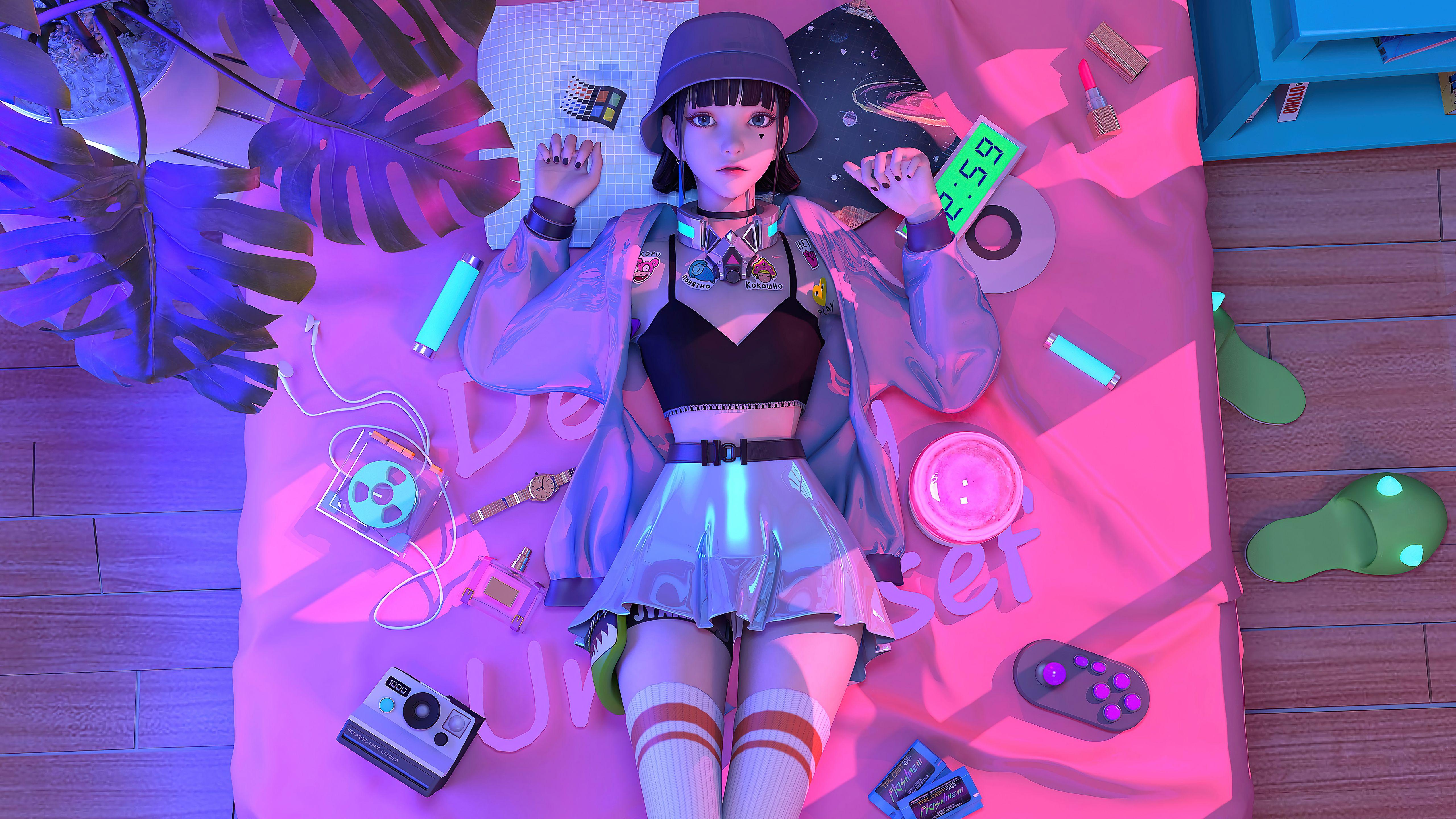 5120x2880 Anime Punk Wallpaper