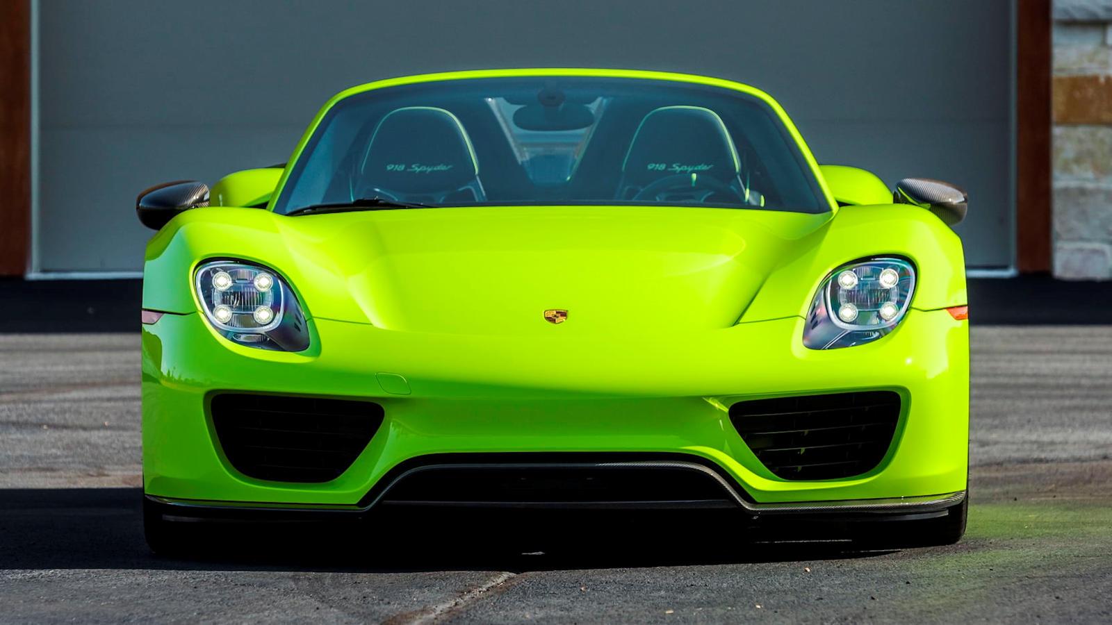 1600x900 Porsche 918 Spyder Is An Eye Popping Acid Green One Off