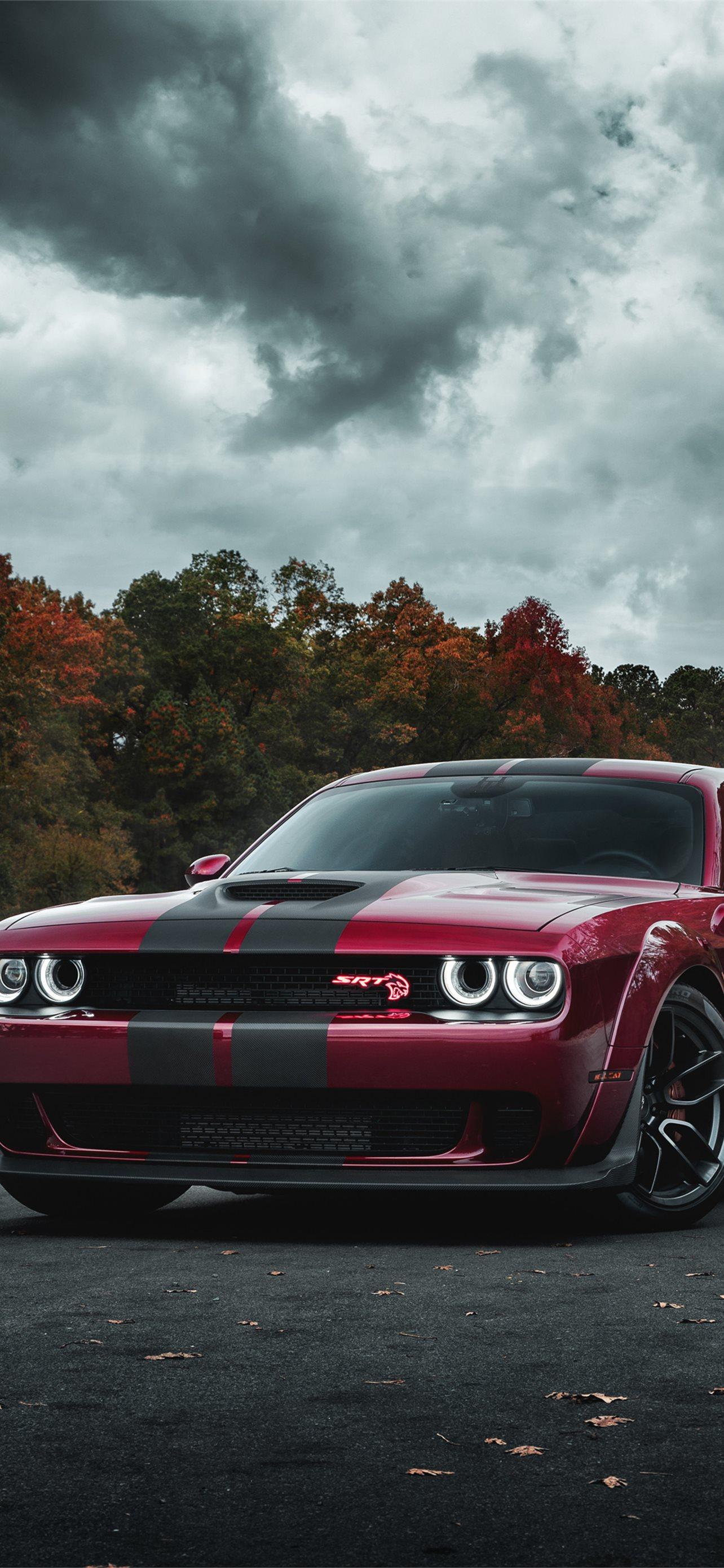 1284x2778 Dodge Challenger SRT Hellcat Widebody Front Look 4. iPhone Wallpaper Free Download