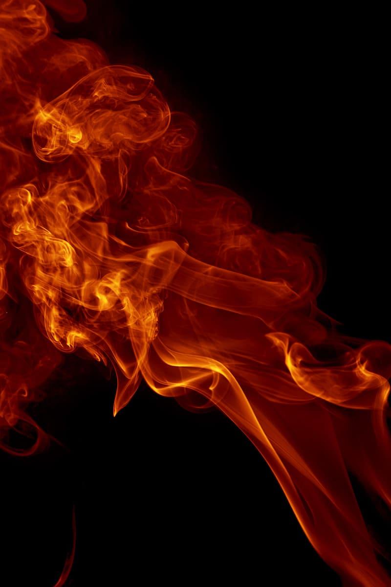 800x1200 Orange and red fire digital wallpaper