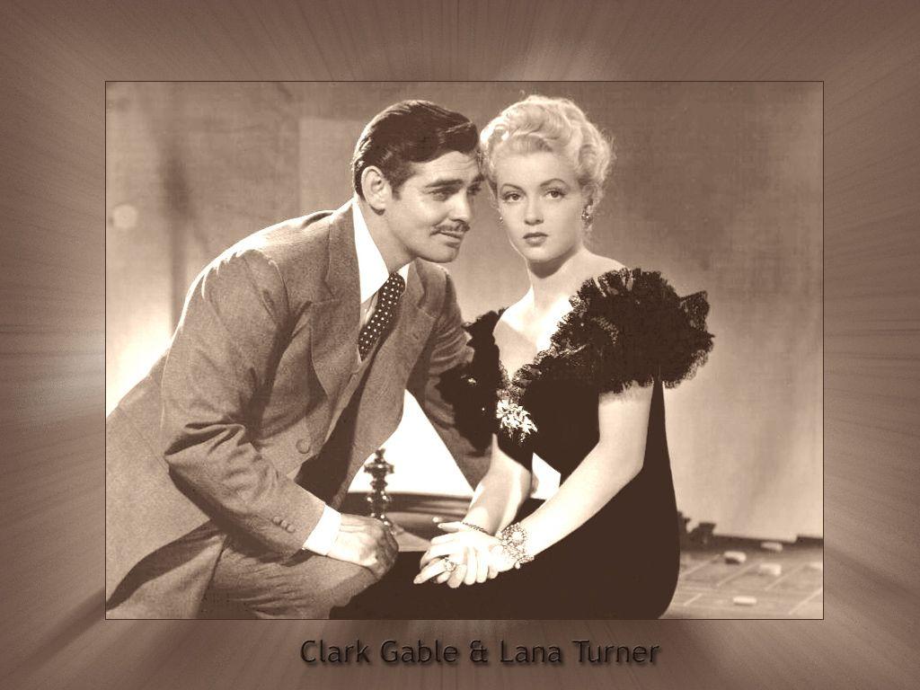 1024x768 Clark Gable Wallpaper: Clark Gable and Lana Turner. Lana turner, Clark gable, Turner classic movies
