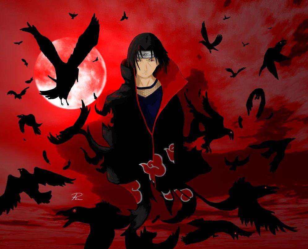 Uchiha Itachi Crow Wallpapers Top Free Uchiha Itachi Crow Backgrounds Wallpaperaccess