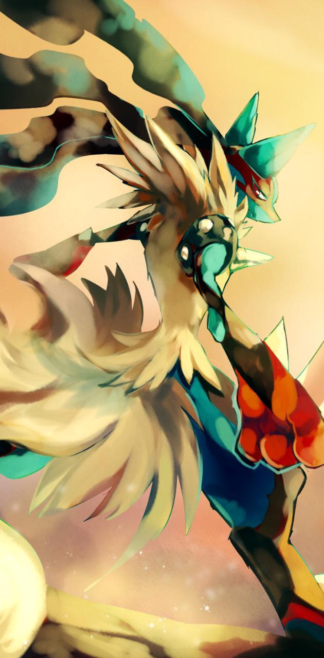 630x1280 Mega Lucario wallpaper