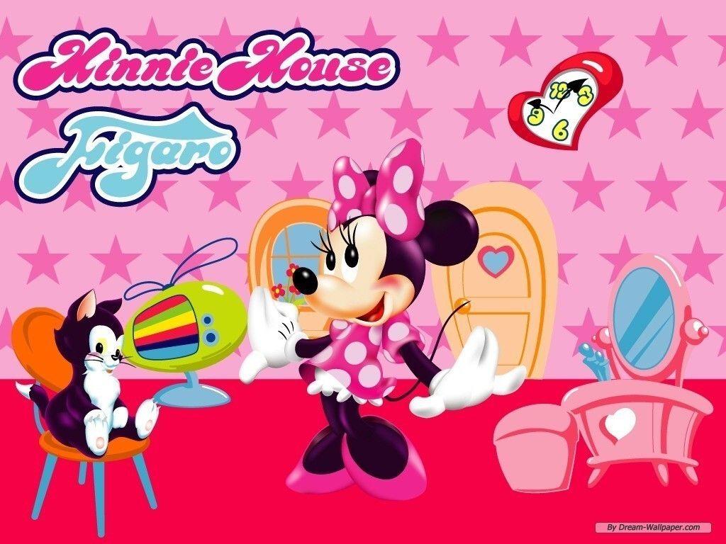 1024x768 minnie mouse image Minnie Mouse and Figaro Wallpaper HD wallpaper