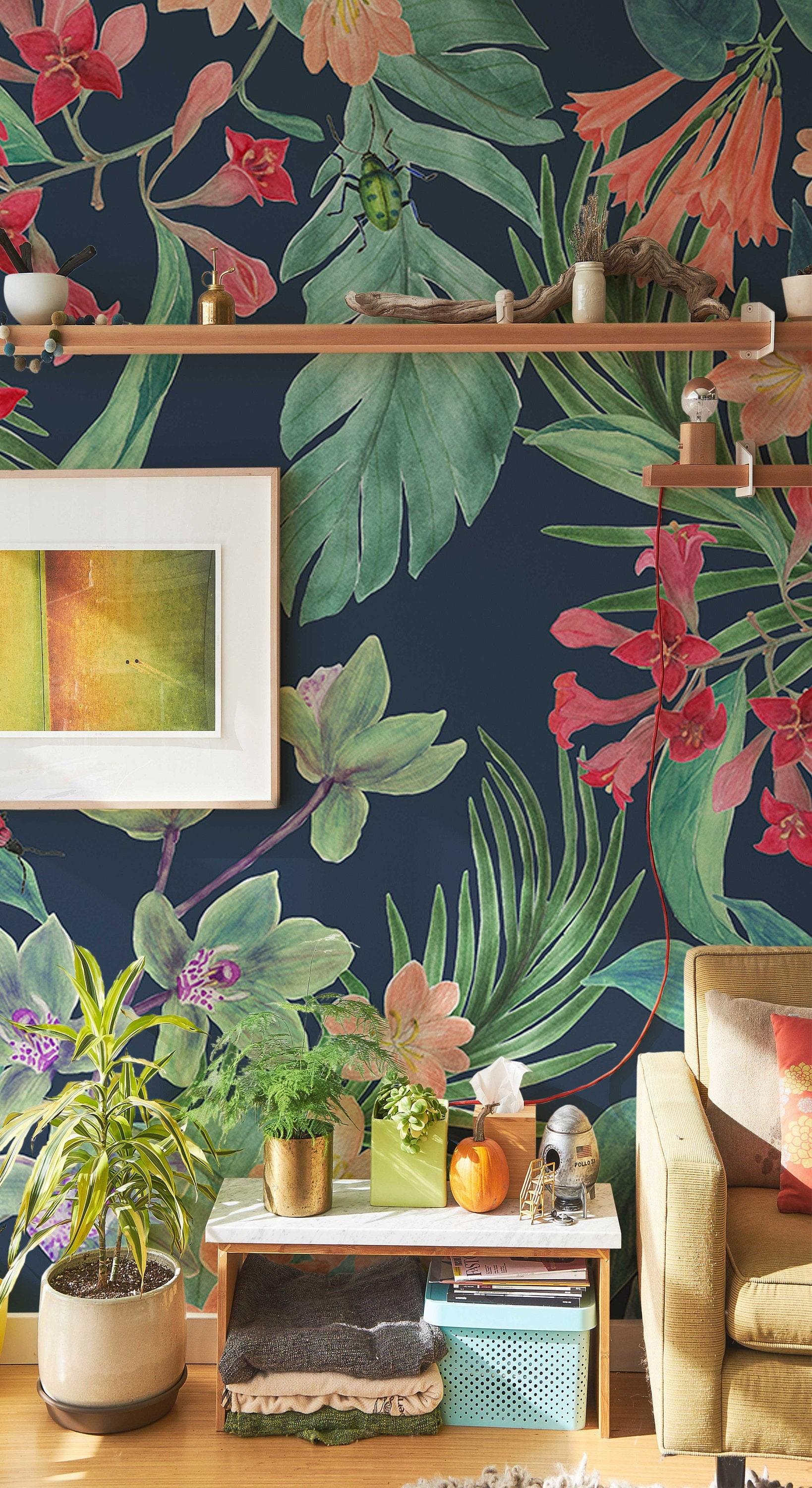 1638x3000 Mexico Cactus Exotic Wallpaper Removable Mural. Peel and StickLC