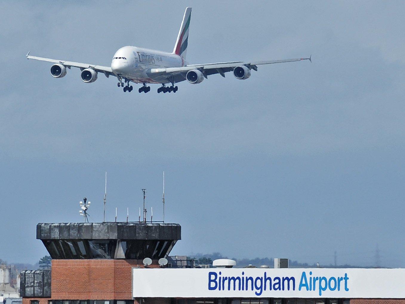 1357x1020 Emirates Airline welcomes the first Birmingham #A380 landing. Doesn't she look great? #A380Birmingham