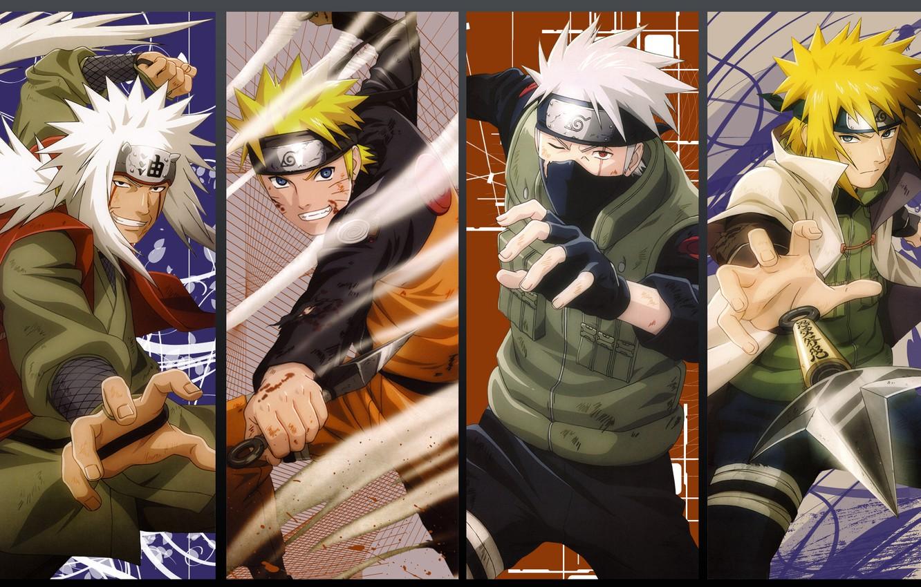 1332x850 Wallpaper Wallpaper, anime, naruto, Minato, Kakashi, Jira image for desktop, section прочее