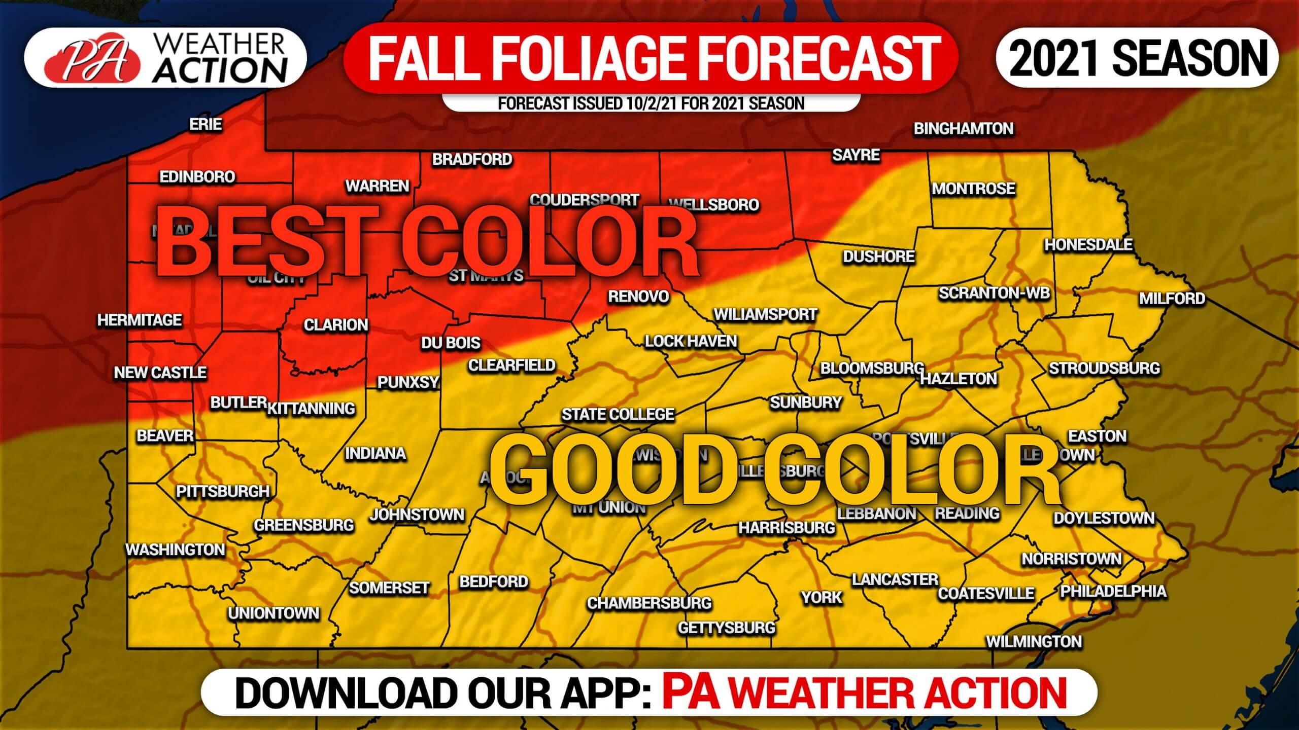 2560x1440 Fall Foliage Forecast: Later Start, Bright Colors Expected