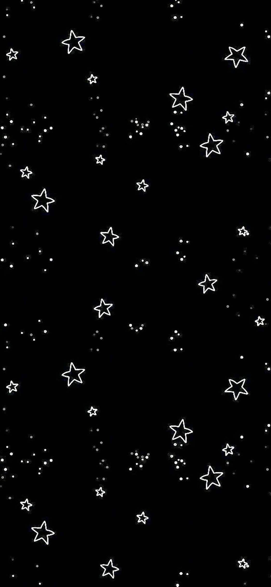 1125x2436 Cute Black Wallpaper