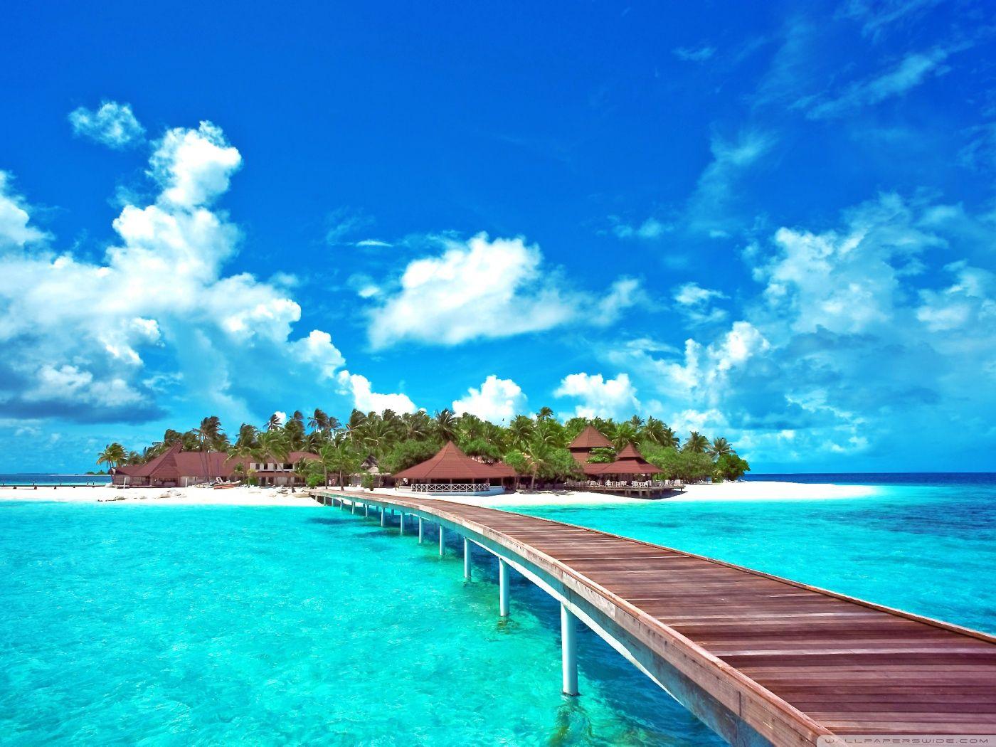 1400x1050 Paradise Island Wallpaper