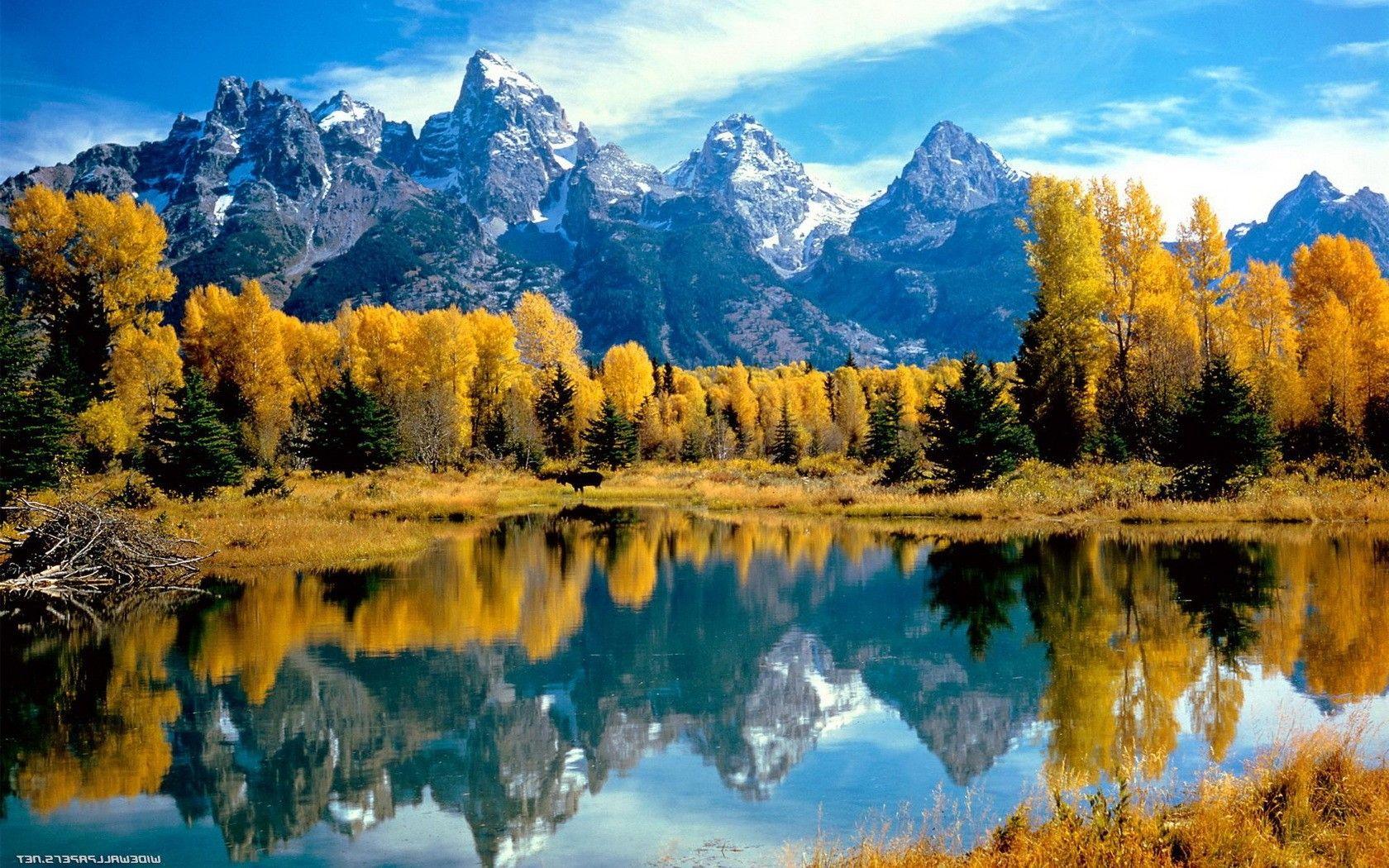 1680x1050 Fall Mountain Wallpaper