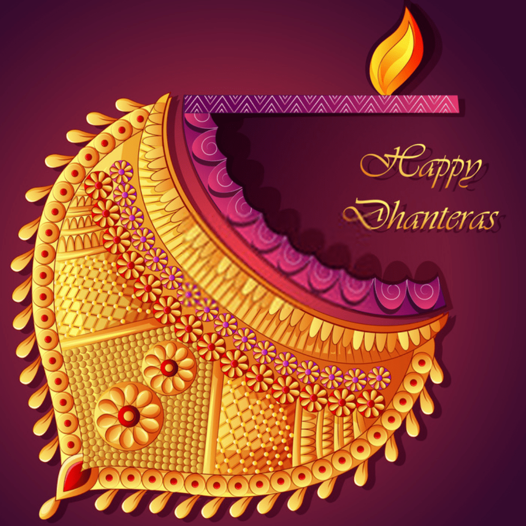 1080x1080 Happy Dhanteras HD Image Dhanteras Poster