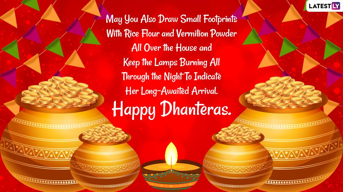 1200x675 Dhanteras 2021 Image & Happy Diwali in Advance Wishes for Free Download Online: Send Dhantrayodashi Greetings, Shubh Deepawali GIFs, SMS and Messages to Family and Friends
