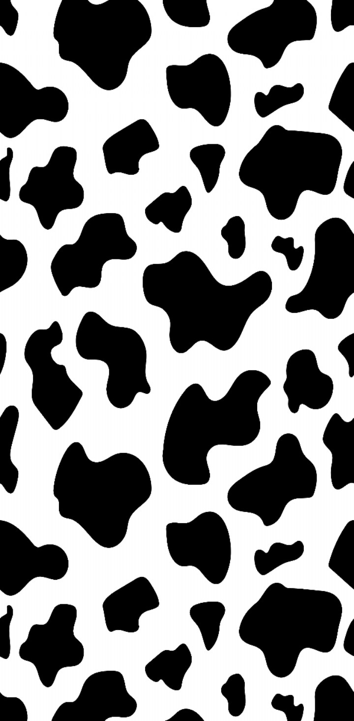 720x1465 Black And White Cow Wallpaper