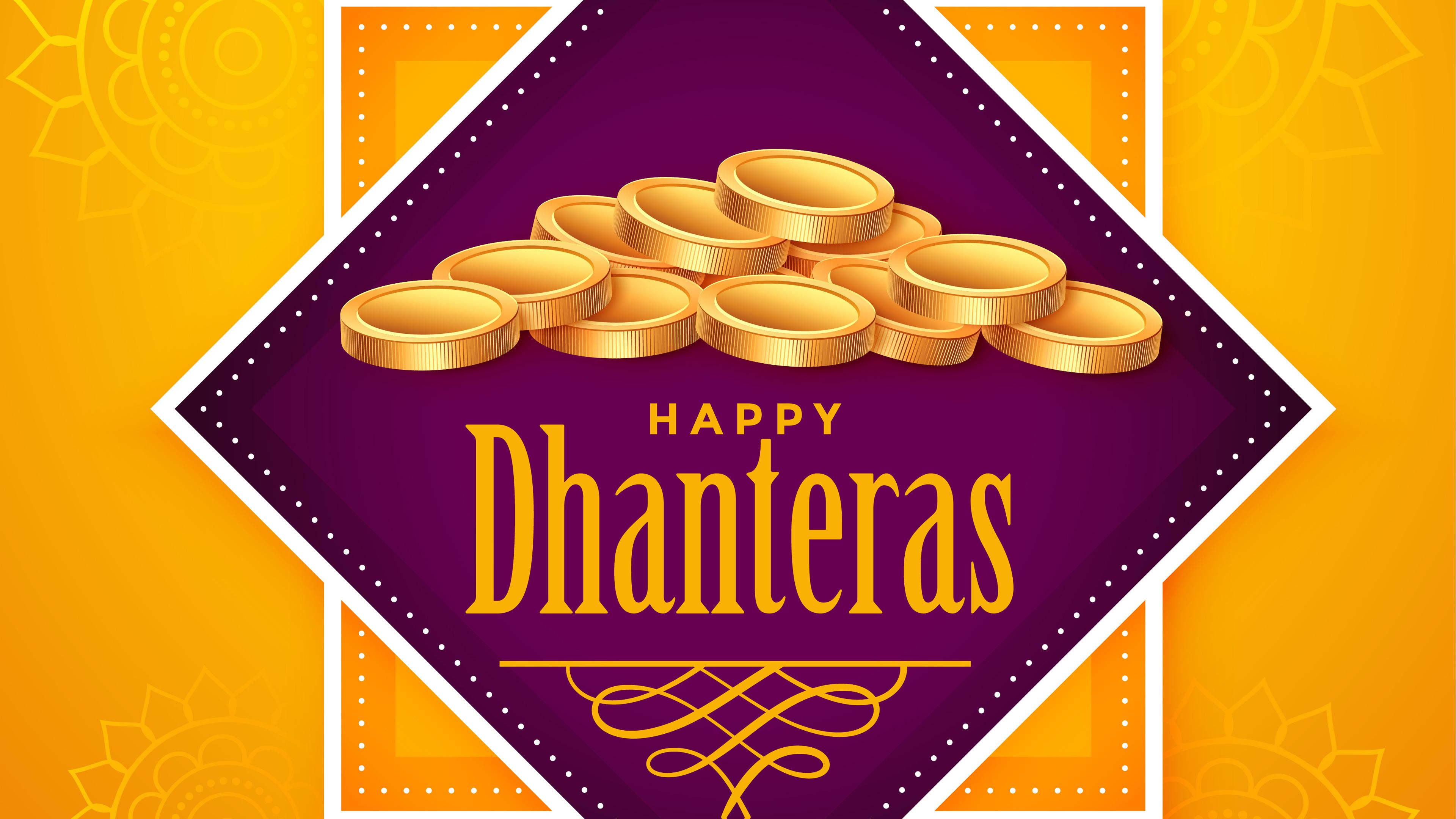 3840x2160 Happy Dhanteras 2020 Festival Wallpaper