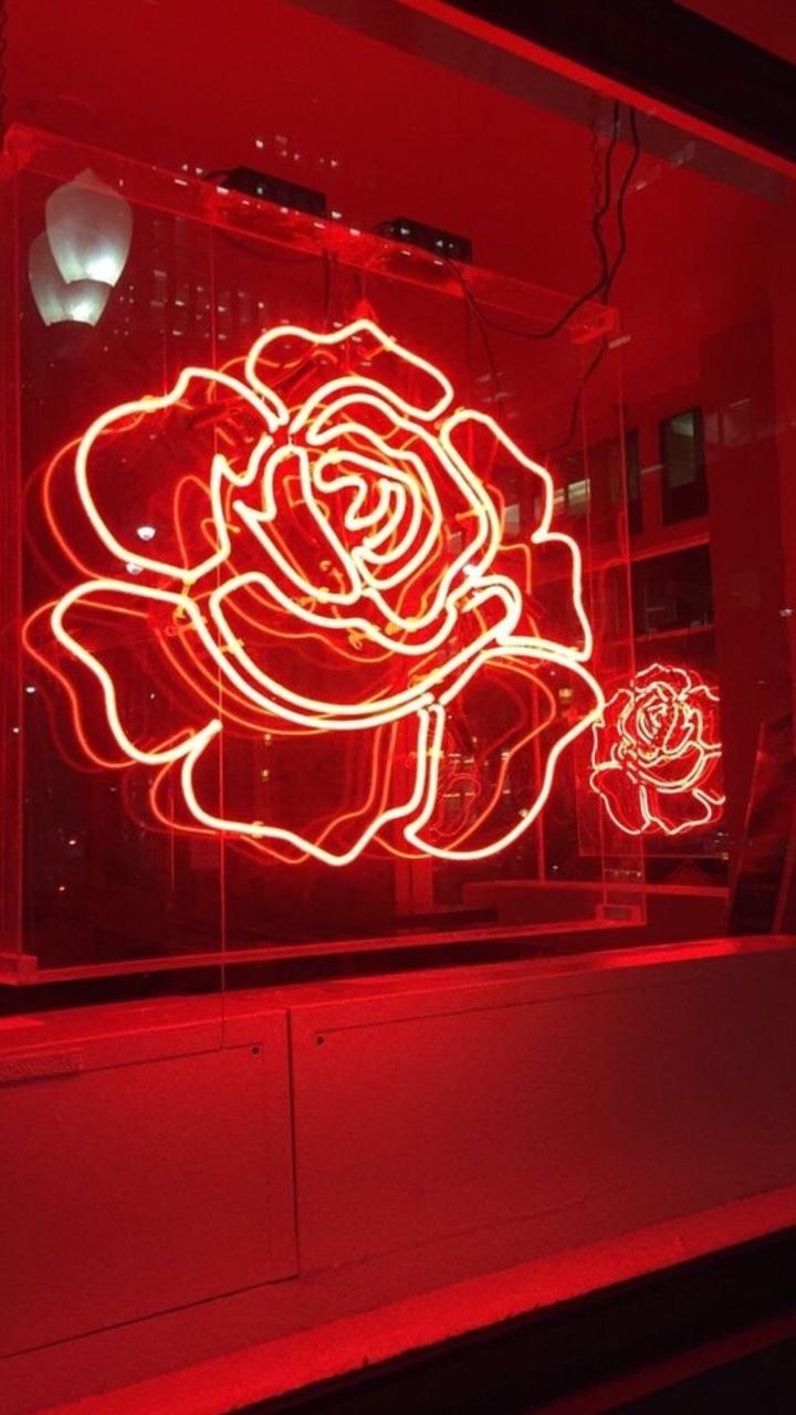 720x1280 Neon Red Aesthetic Background Wallpaper & Background Download