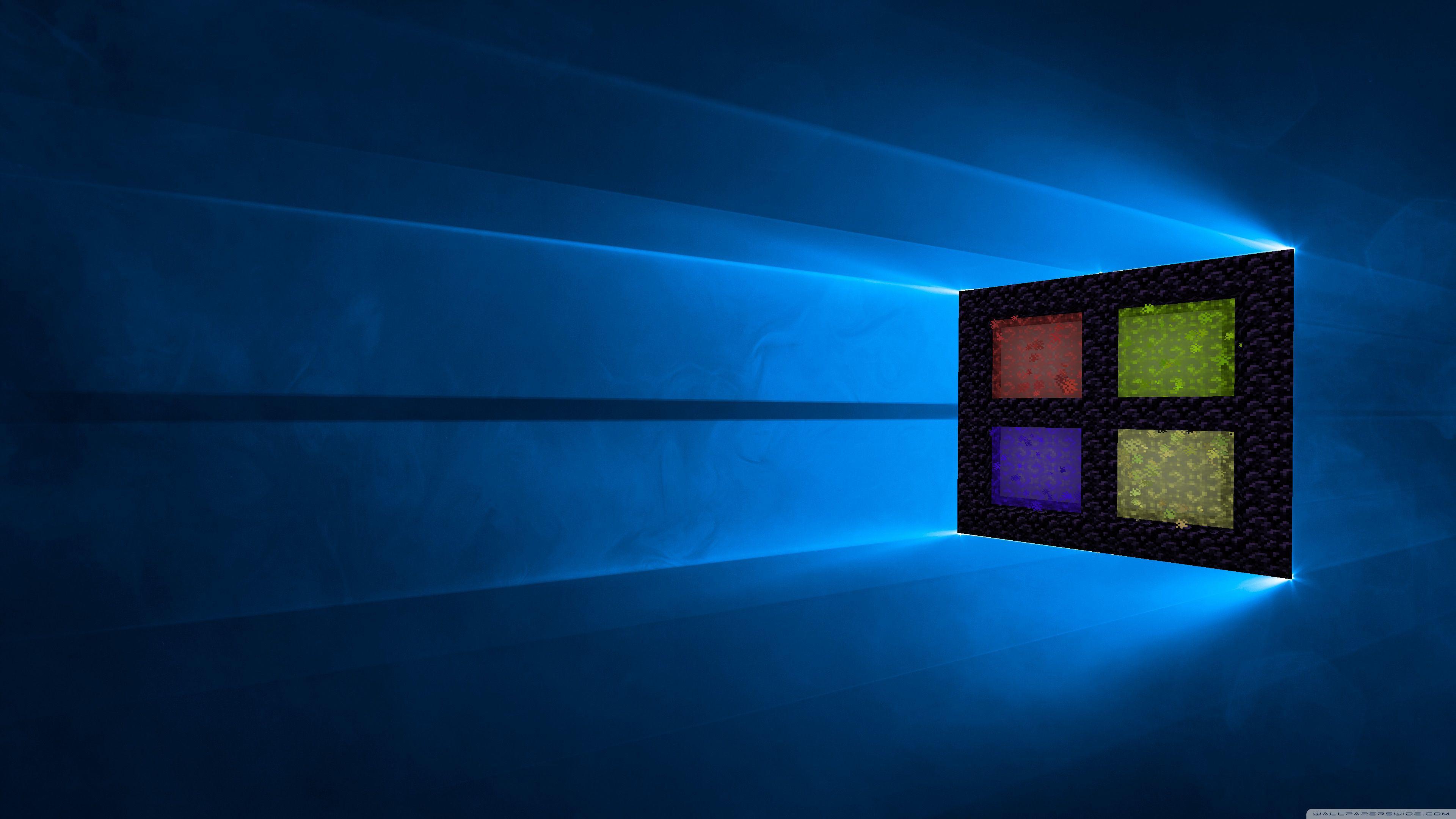 3840x2160 My minecraft windows 10 wallpaper