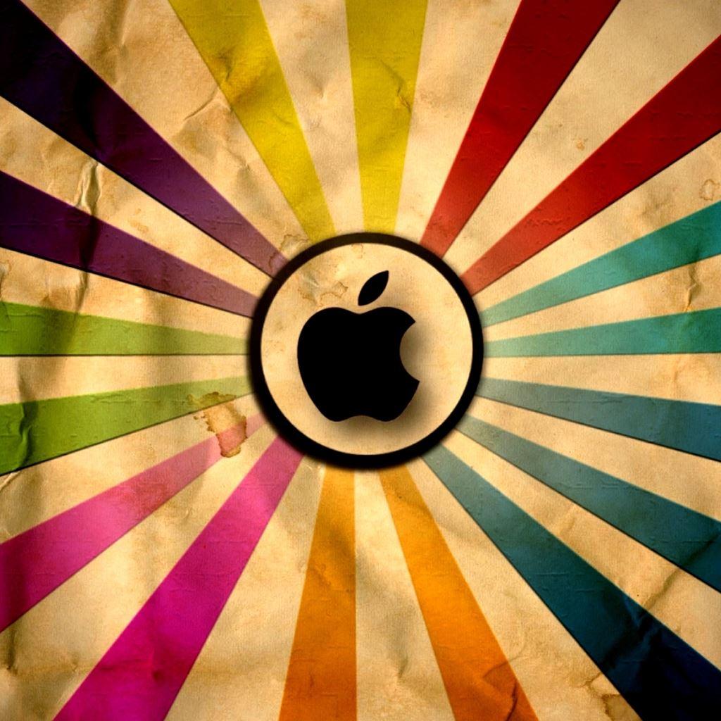 1024x1024 Apple Super Vintage iPad Wallpaper Free Download