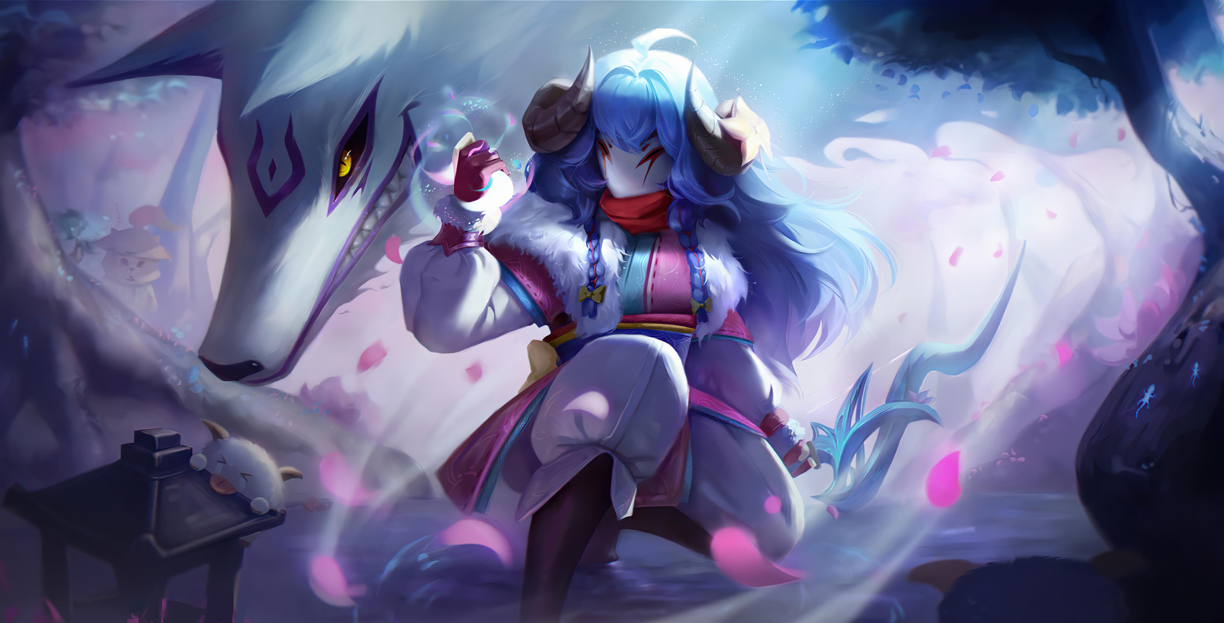 4000x2036 Kindred (League of Legends) HD Wallpaper and Background