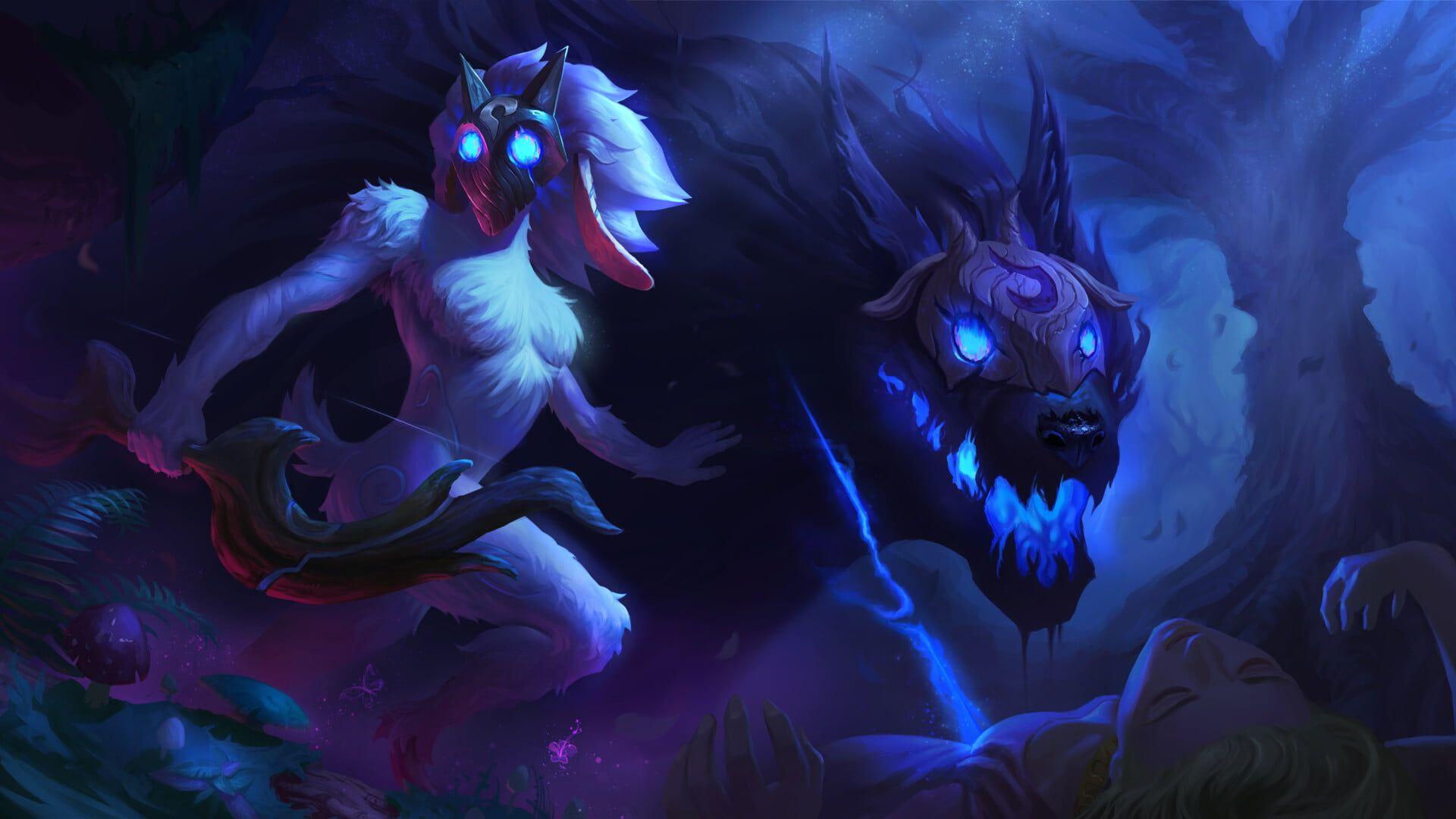 1920x1080 Video Game League Of Legends Kindred (League of Legends) P #wallpaper #hdwallpaper #desktop. League of legends, Lambs and wolves, Lol league of legends