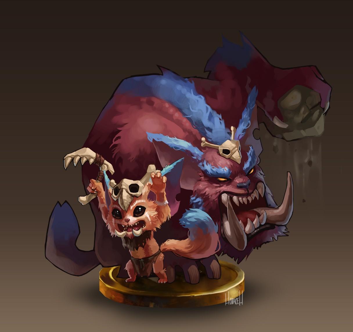 1216x1144 Gnar. Wallpaper & Fan Arts. League Of Legends