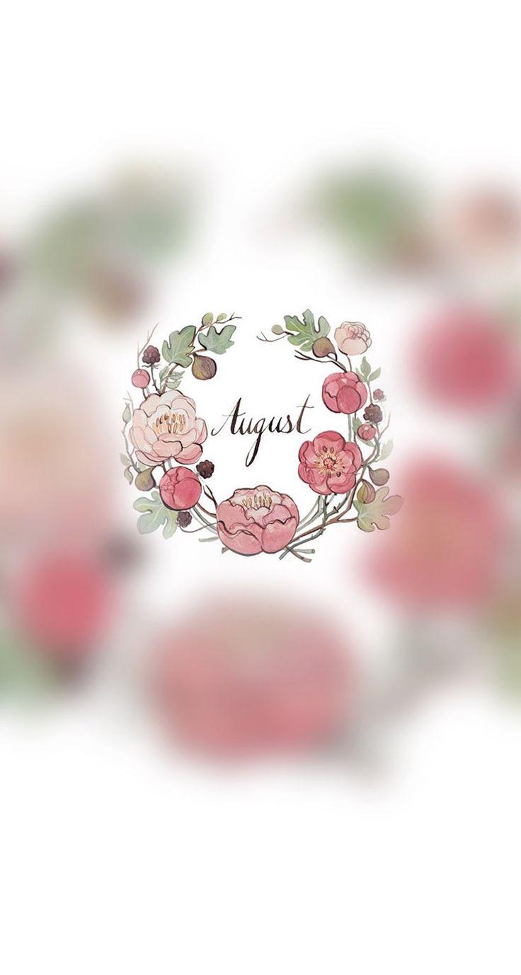 736x1377 august #month #flower #floral #wrath #background #wallpaper #hd #iphone #sony #samsung #nokia #mot. August wallpaper, Simple iphone wallpaper, Calendar wallpaper