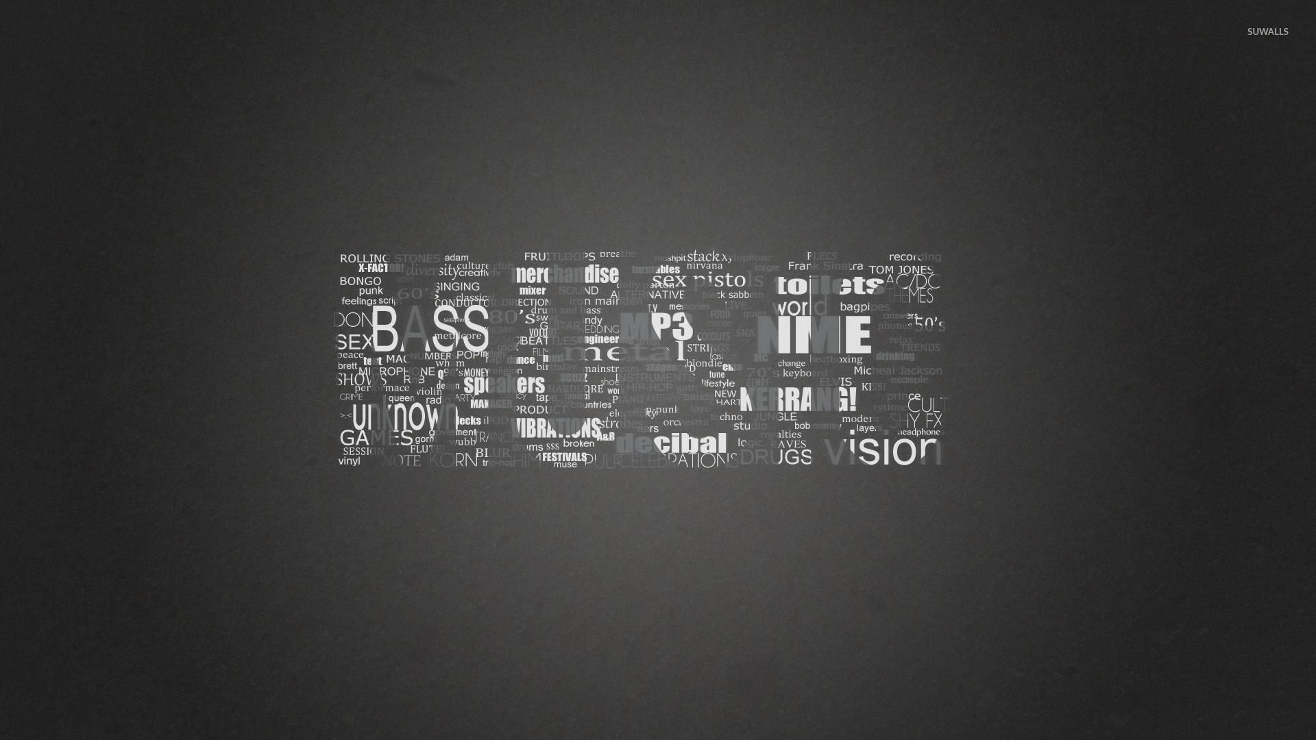 1920x1080 Black and white music genres wallpaper wallpaper