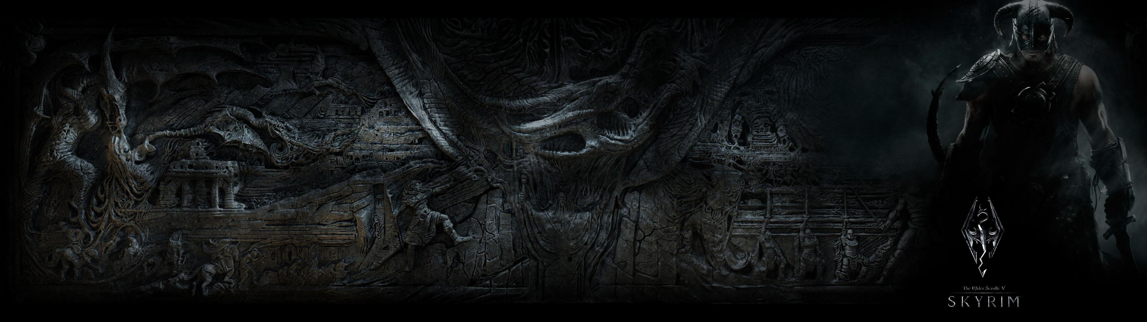 3840x1080 The Elder Scrolls V: Skyrim HD Wallpaper