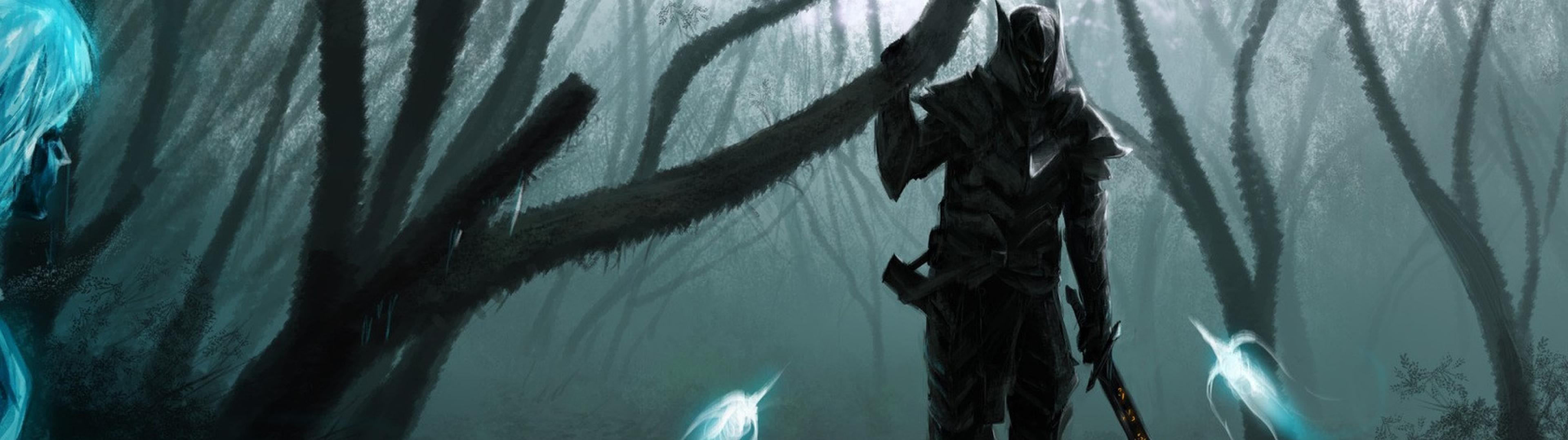 3840x1080 ELDER SCROLLS fantasy action rpg fighting mmo online skyrim f wallpaperx1080