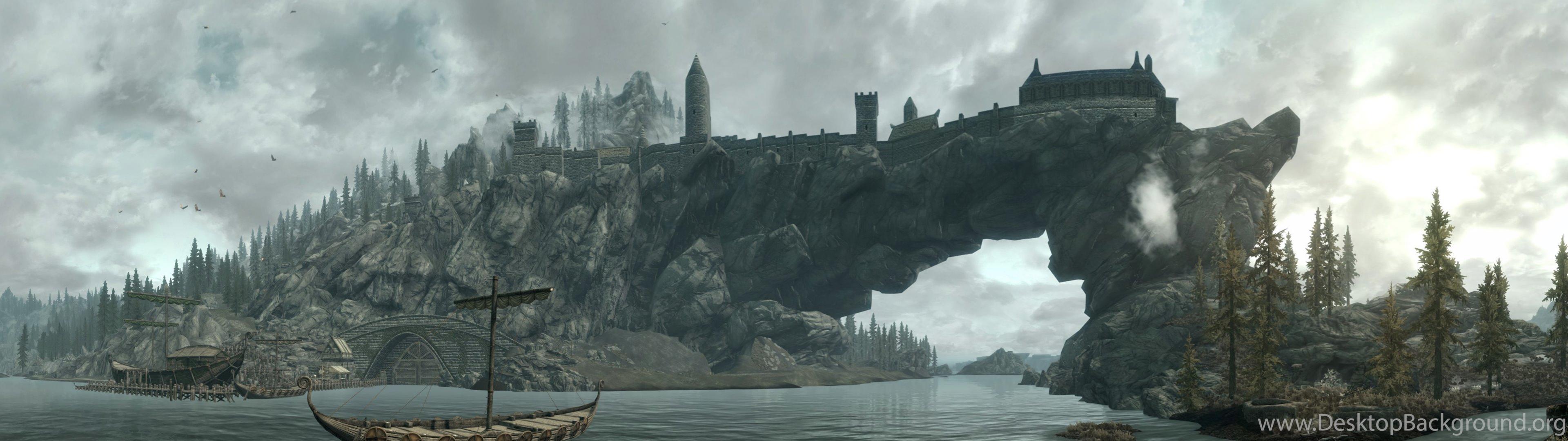 3840x1080 Skyrim Eyefinity Wallpaper Nerd Art Nerd Forum Desktop Background