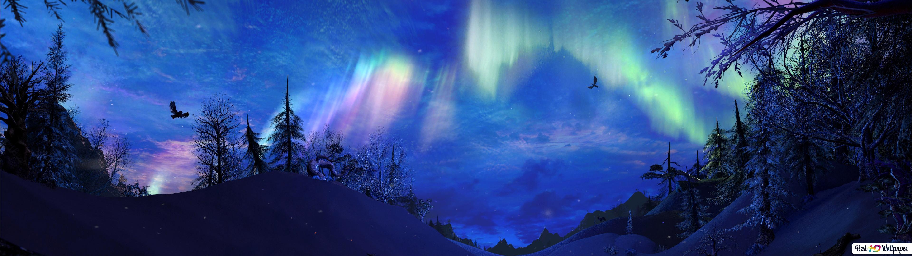 3840x1080 The Elder Scrolls V Skyrim Journery HD wallpaper download