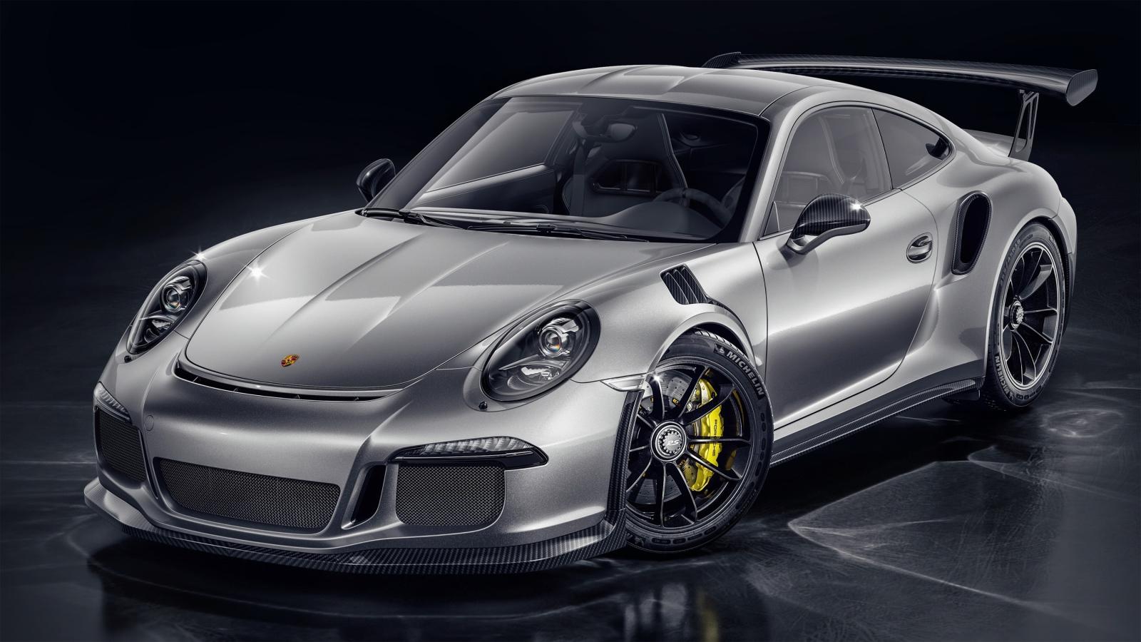 1600x900 Silver Sports Car Porsche 911 GT3 RS CGI Desktop wallpaper 1600x900
