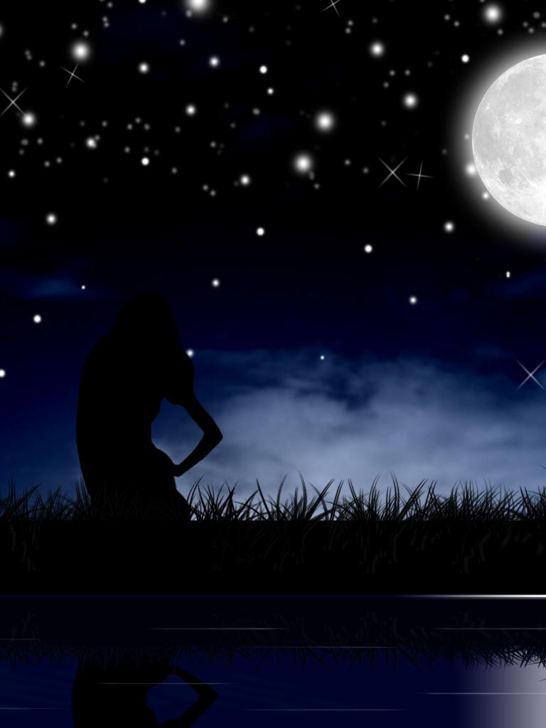 768x1024 Free download Beautiful Romantic Moonlight Wallpaper [1280x1024] for your Desktop, Mobile & Tablet. Explore Wallpaper Moonlight. HD Moon Wallpaper, Moon Wallpaper for Computer, Night Wallpaper HD