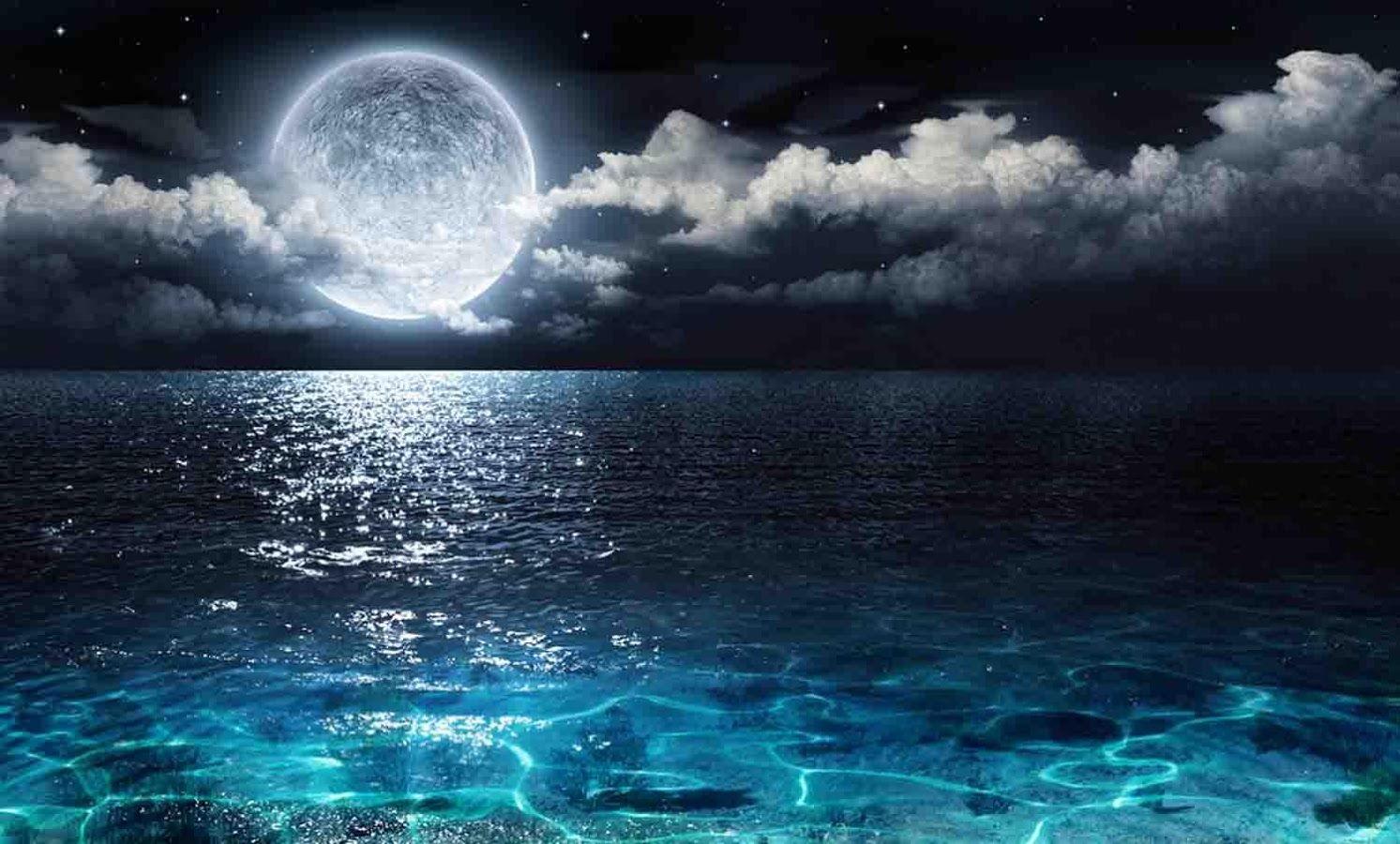 1493x900 Blue Moonlight Wallpaper, HD Blue Moonlight Background on WallpaperBat