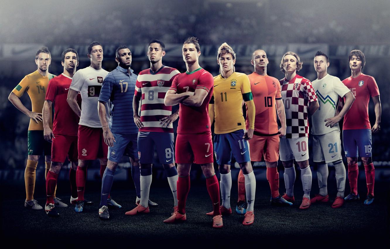 1332x850 Wallpaper Nike, Ronaldo, Sneijder, Euro Neymar, Modric, Dempsey image for desktop, section спорт
