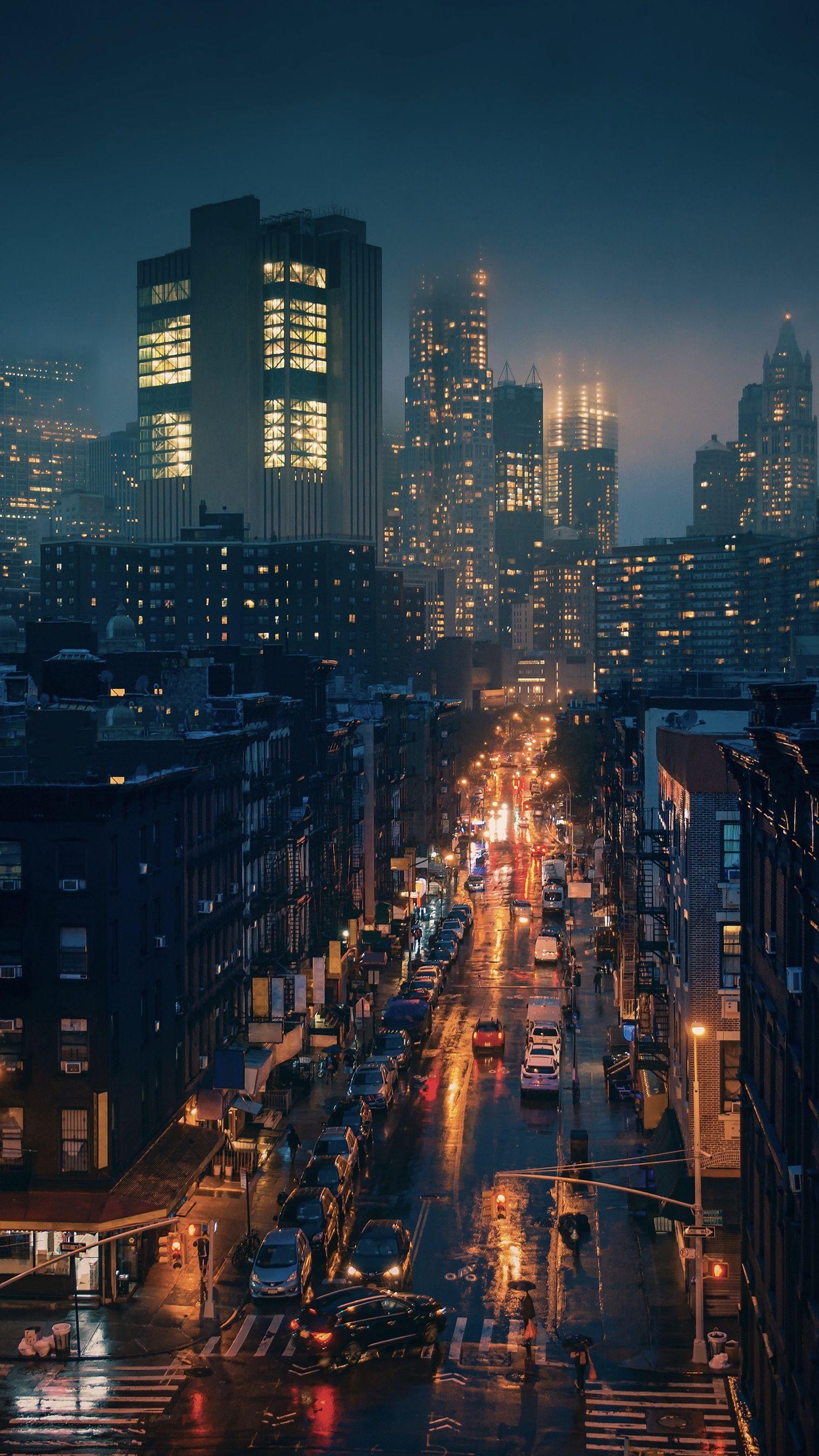 Rain Night City Wallpapers - Top Free Rain Night City Backgrounds ...