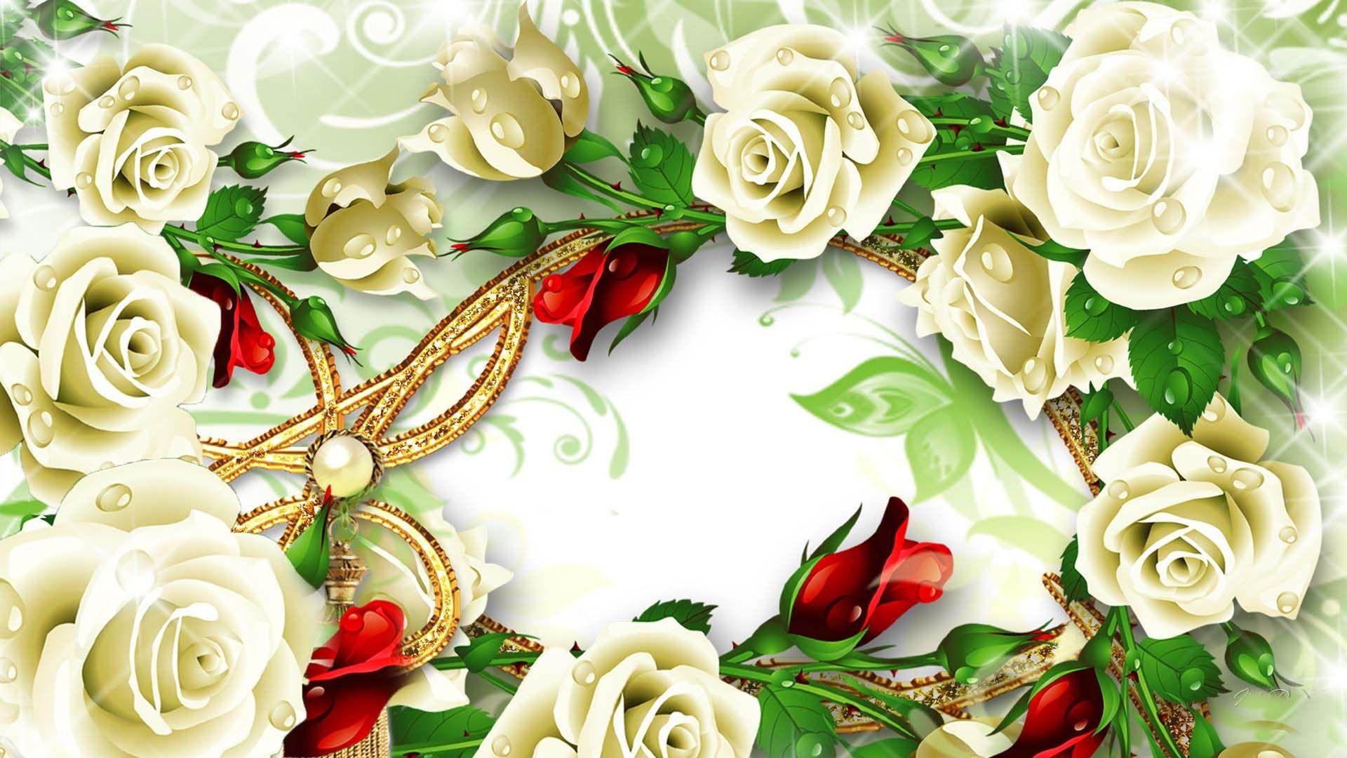 White Rose Gold Desktop Wallpapers Top Free White Rose