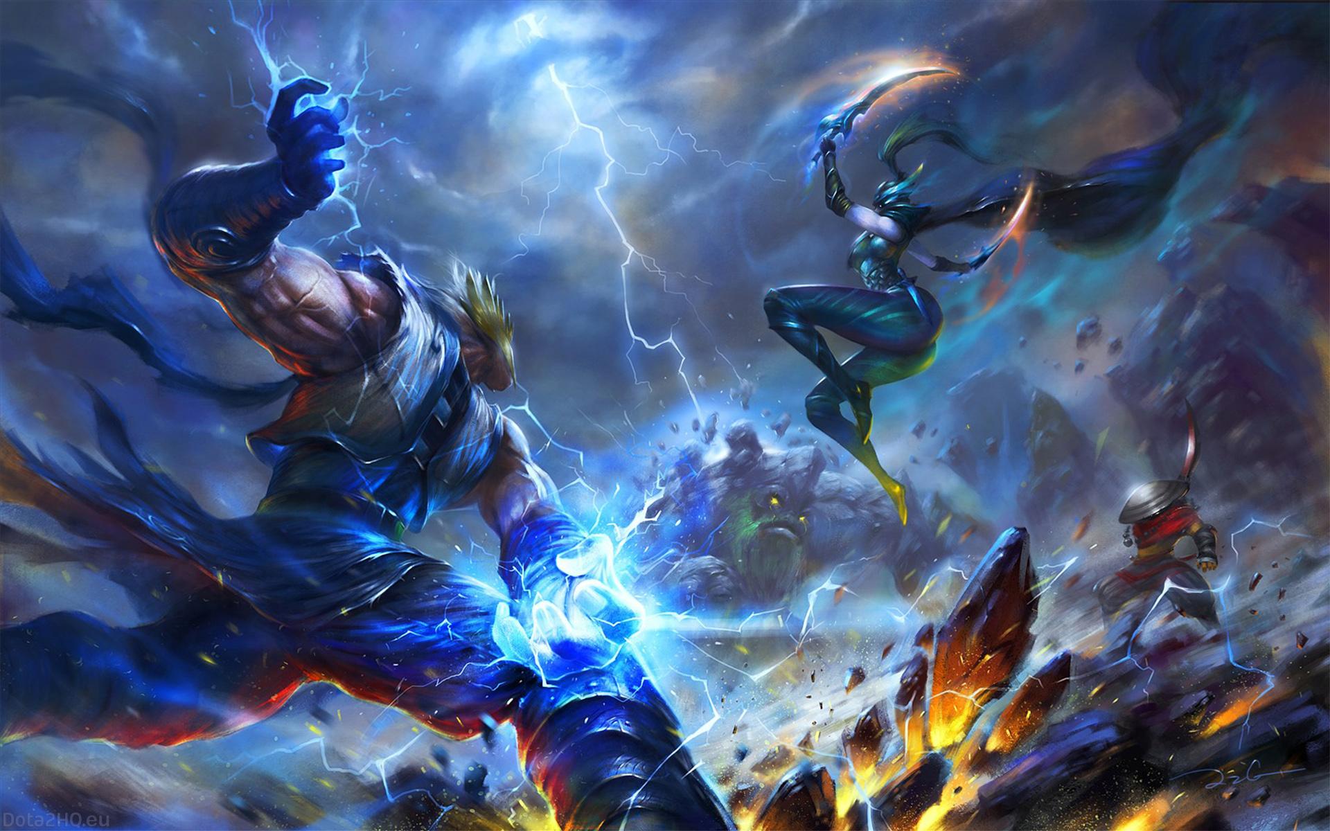 1920x1200 Dota 2 Art Zeus