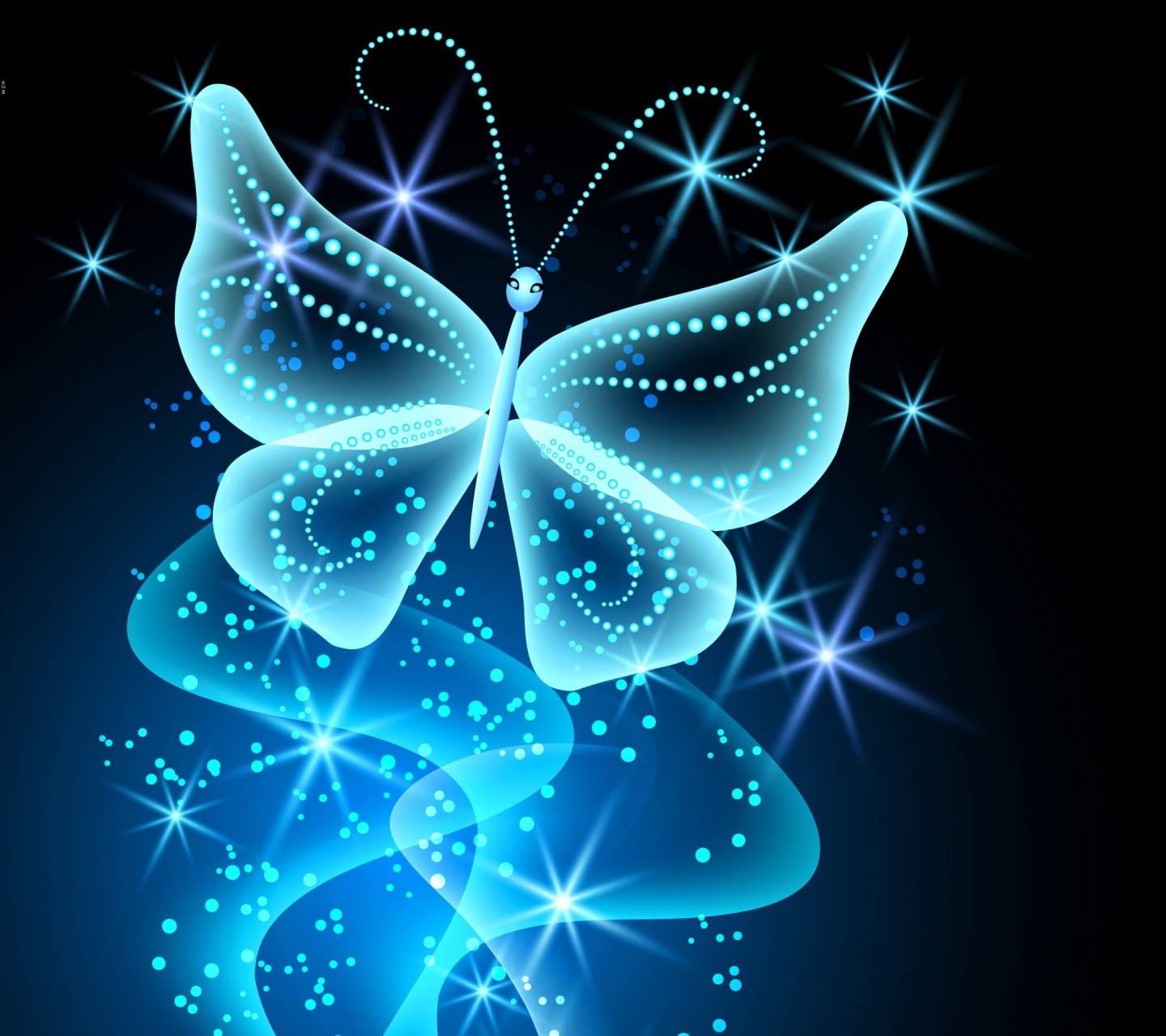 Blue Neon Butterfly Wallpapers - Top ...