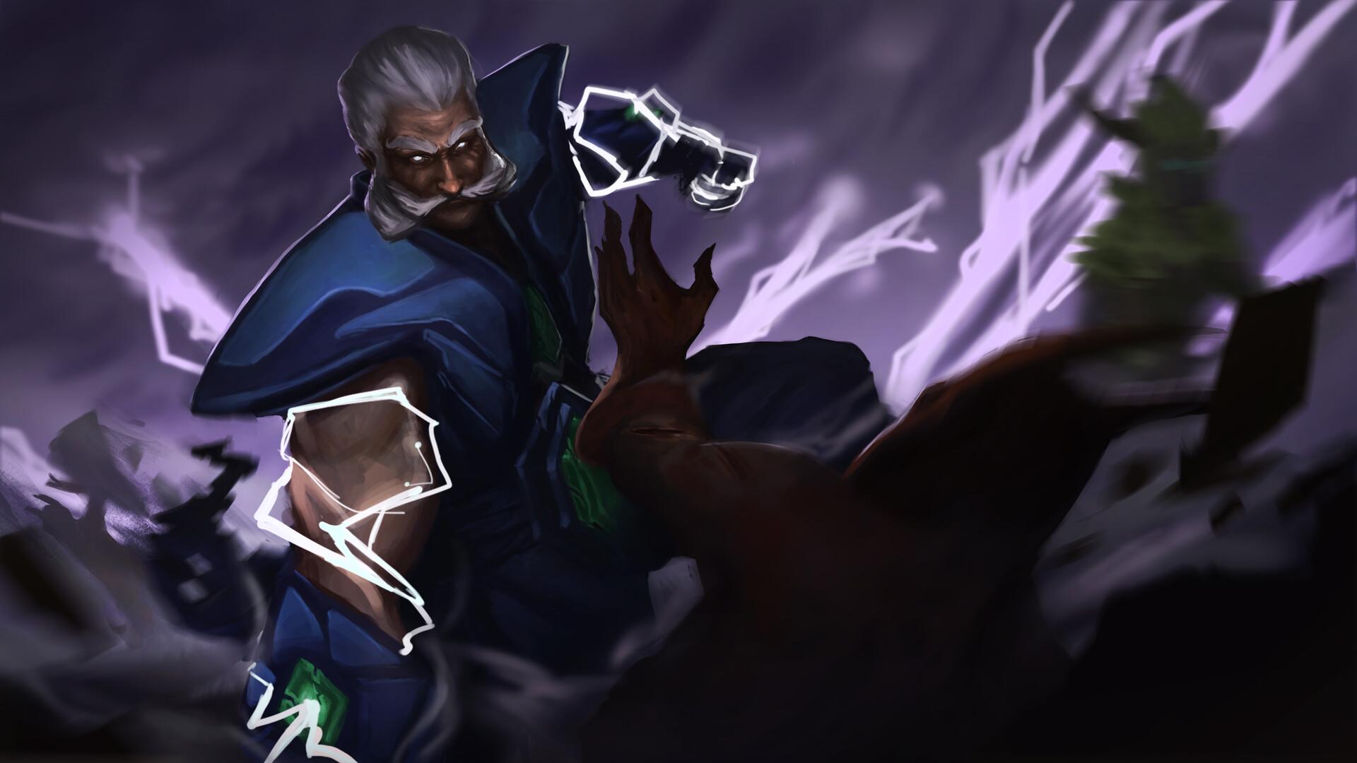 1920x1080 Zeus DoTA 2 Fan art