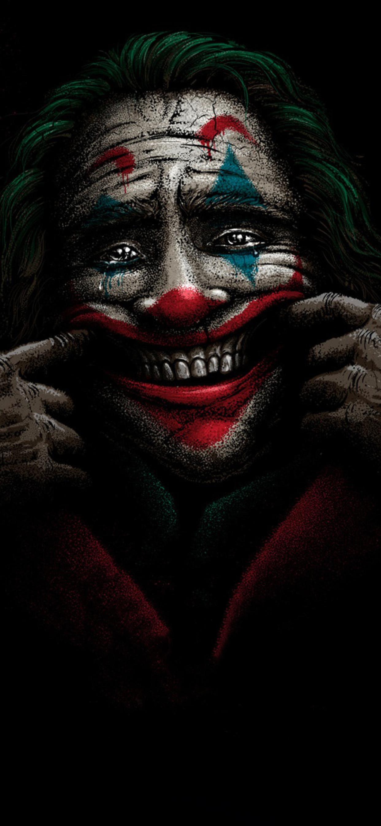 1242x2688 Put On A Happy Face Joker Wallpaper & Background Download