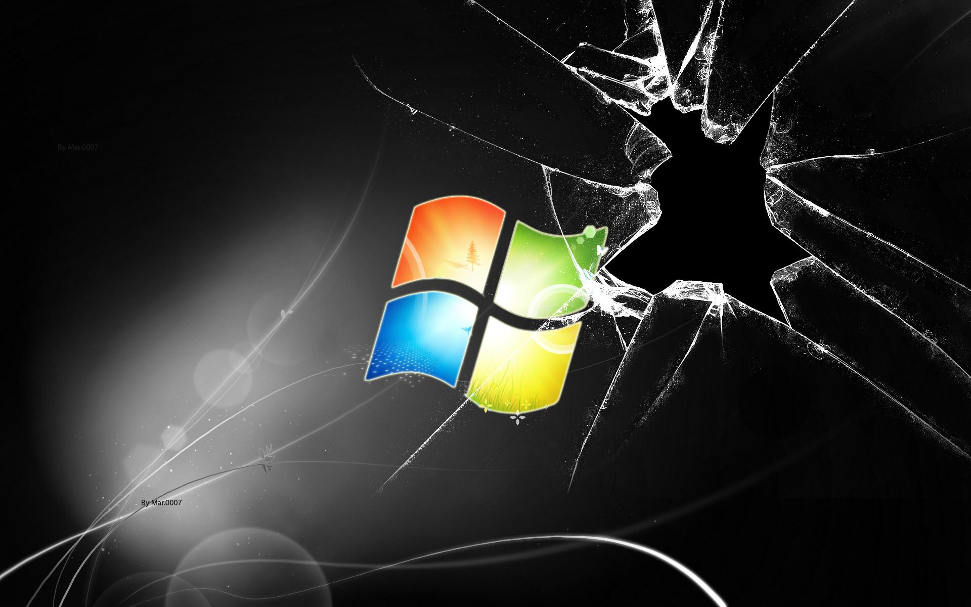 1920x1200 Windows Cracked Screen Wallpaper