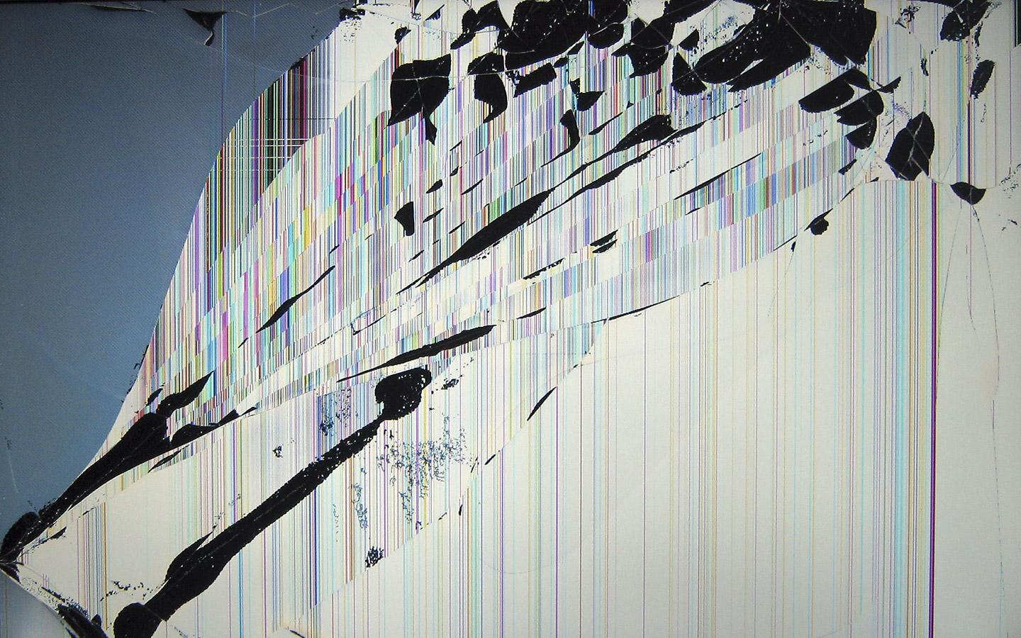 1440x900 Realistic Cracked and Broken Screen Wallpaper