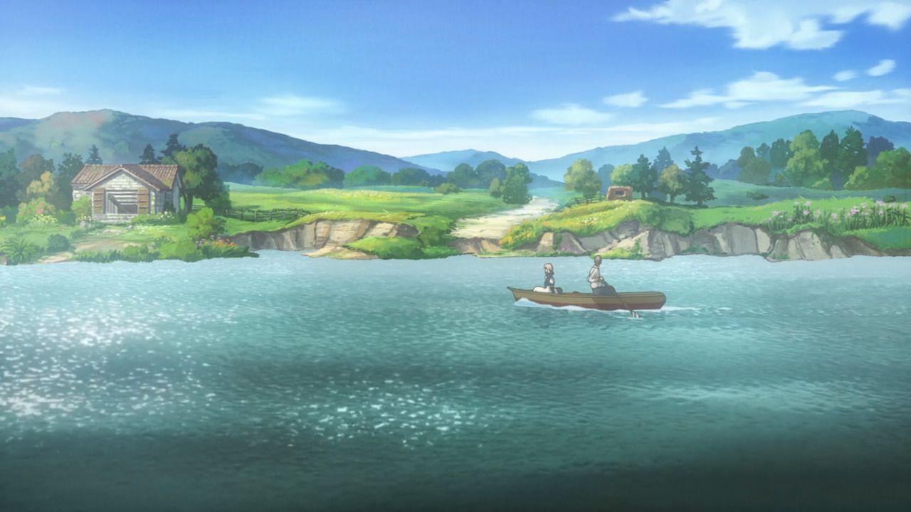 1280x720 Water and nature in ep. 5 of Violet Evergarden. Violet evergarden anime, Violet evergreen, Fantasy landscape