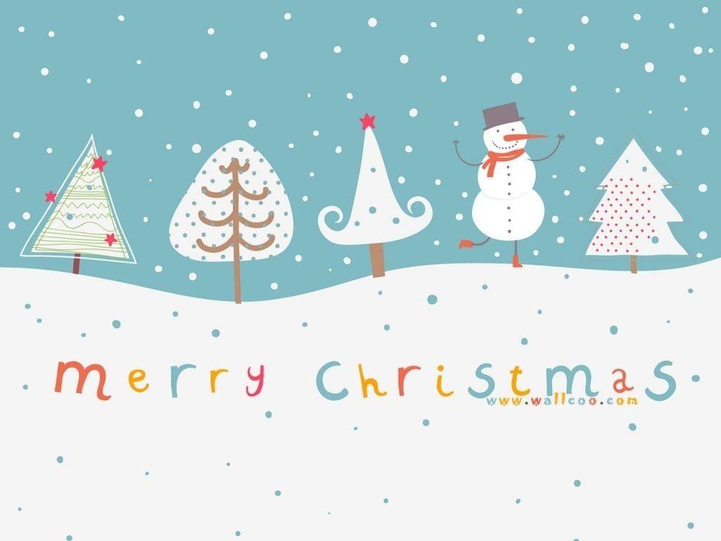 1024x768 Kawaii Christmas Wallpaper