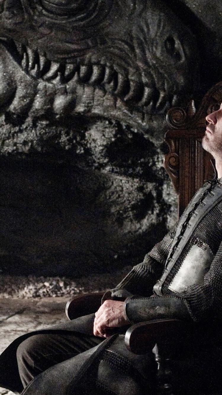 750x1334 stannis baratheon wallpaper, movie, sitting, fictional character