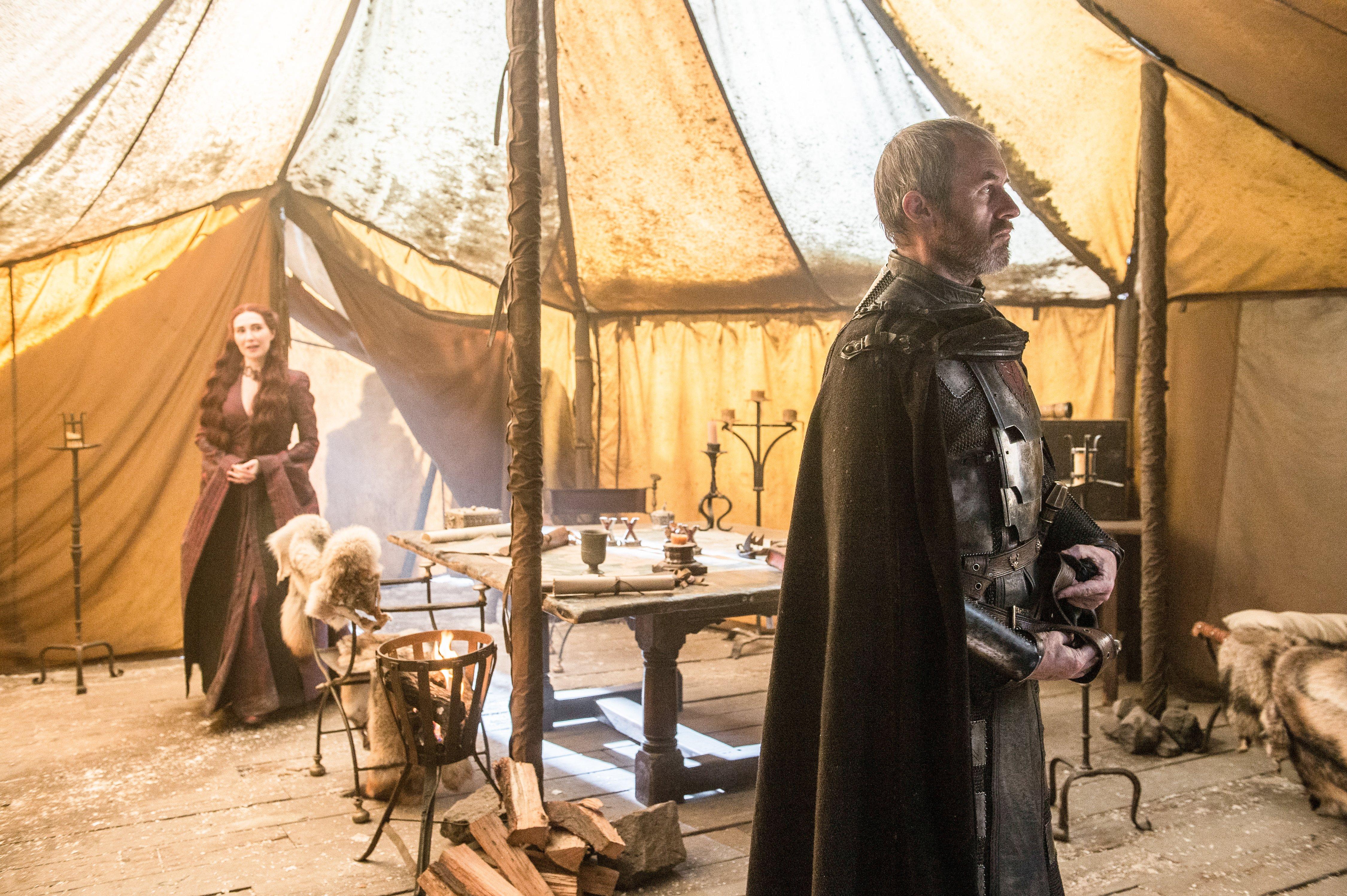 4500x2994 Carice Van Houten Stannis Baratheon Stephen Dillane Melisandre Game Of Thrones Wallpaper:4500x2994